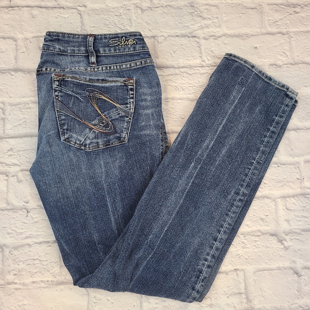 Silver Aiko Slim Jeans Size 32/33